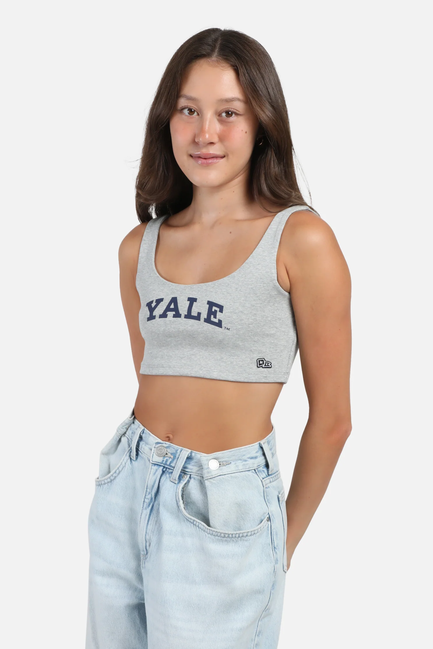 Yale University Scoop Neck Crop Top - Image 2