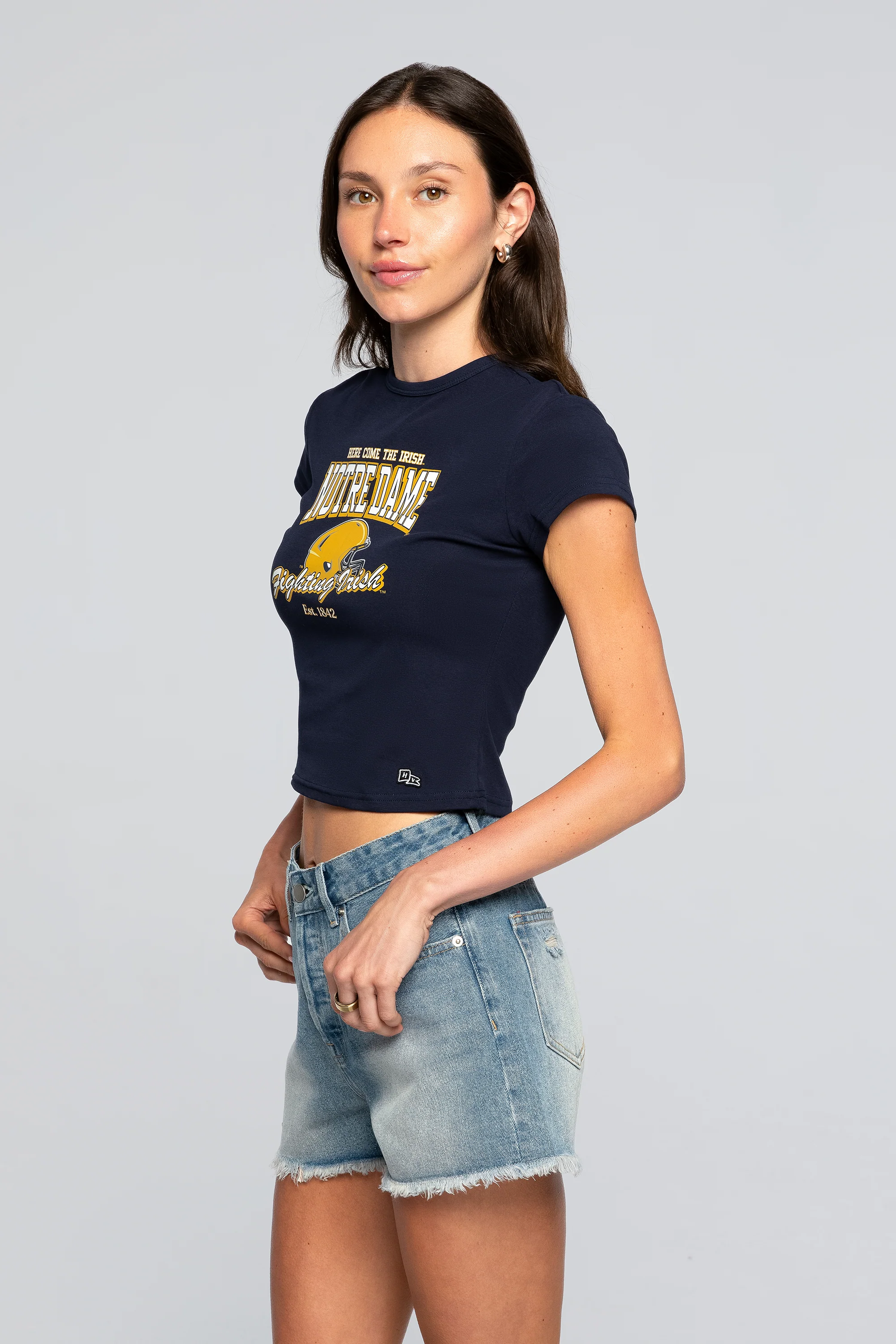 Notre Dame Vintage Baby Tee - Image 2