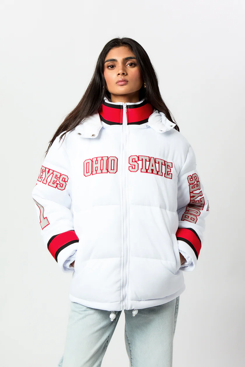 Ohio State Jersey Puffer Jacket
