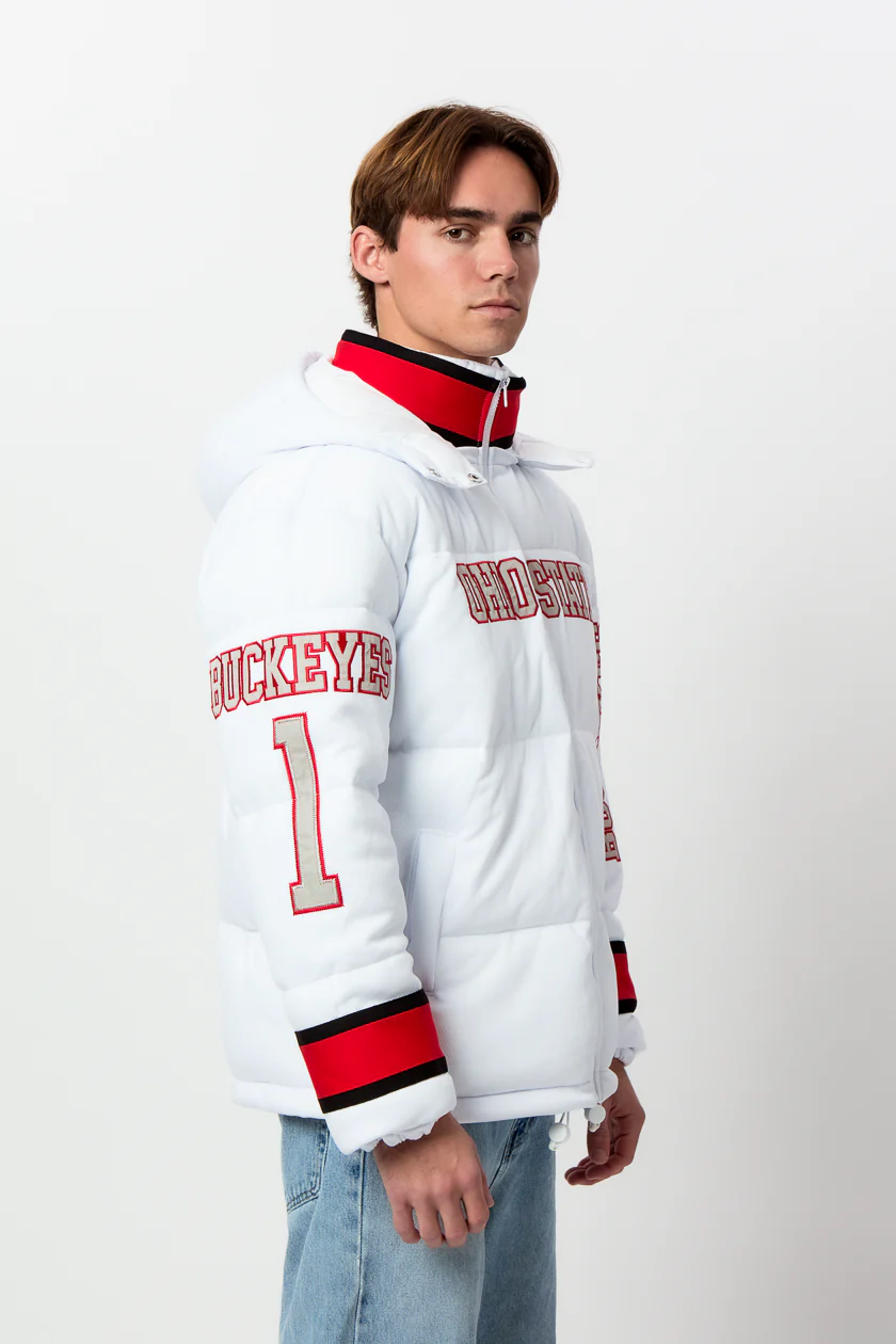 Ohio State Jersey Puffer Jacket - Image 11