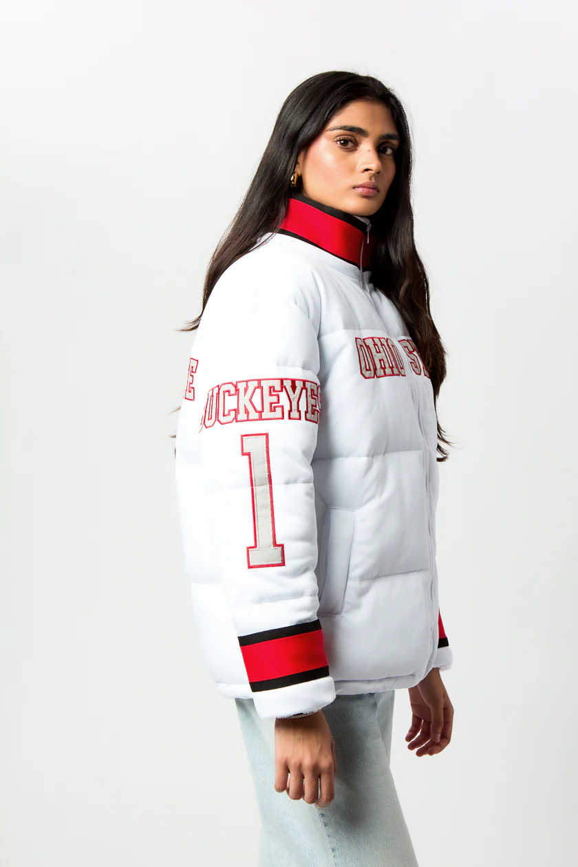 Ohio State Jersey Puffer Jacket - Image 4
