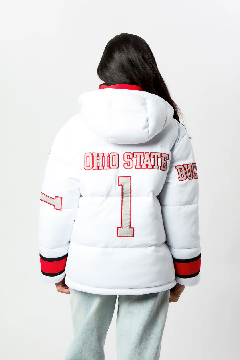 Ohio State Jersey Puffer Jacket - Image 5