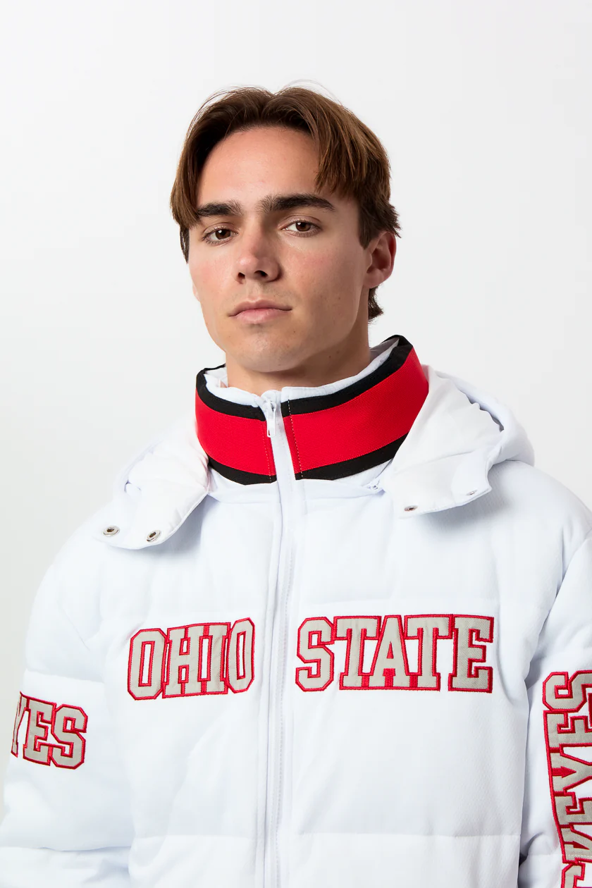 Ohio State Jersey Puffer Jacket - Image 9