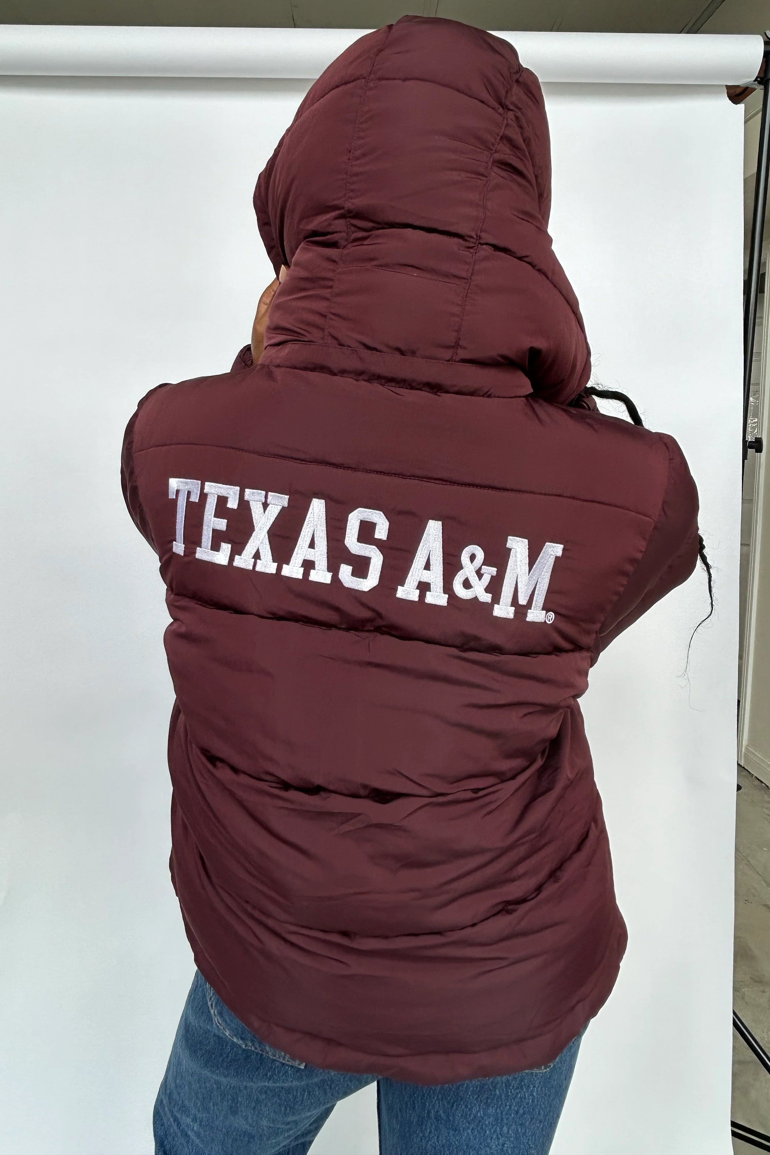Texas A&M Puffer Jacket - Image 3