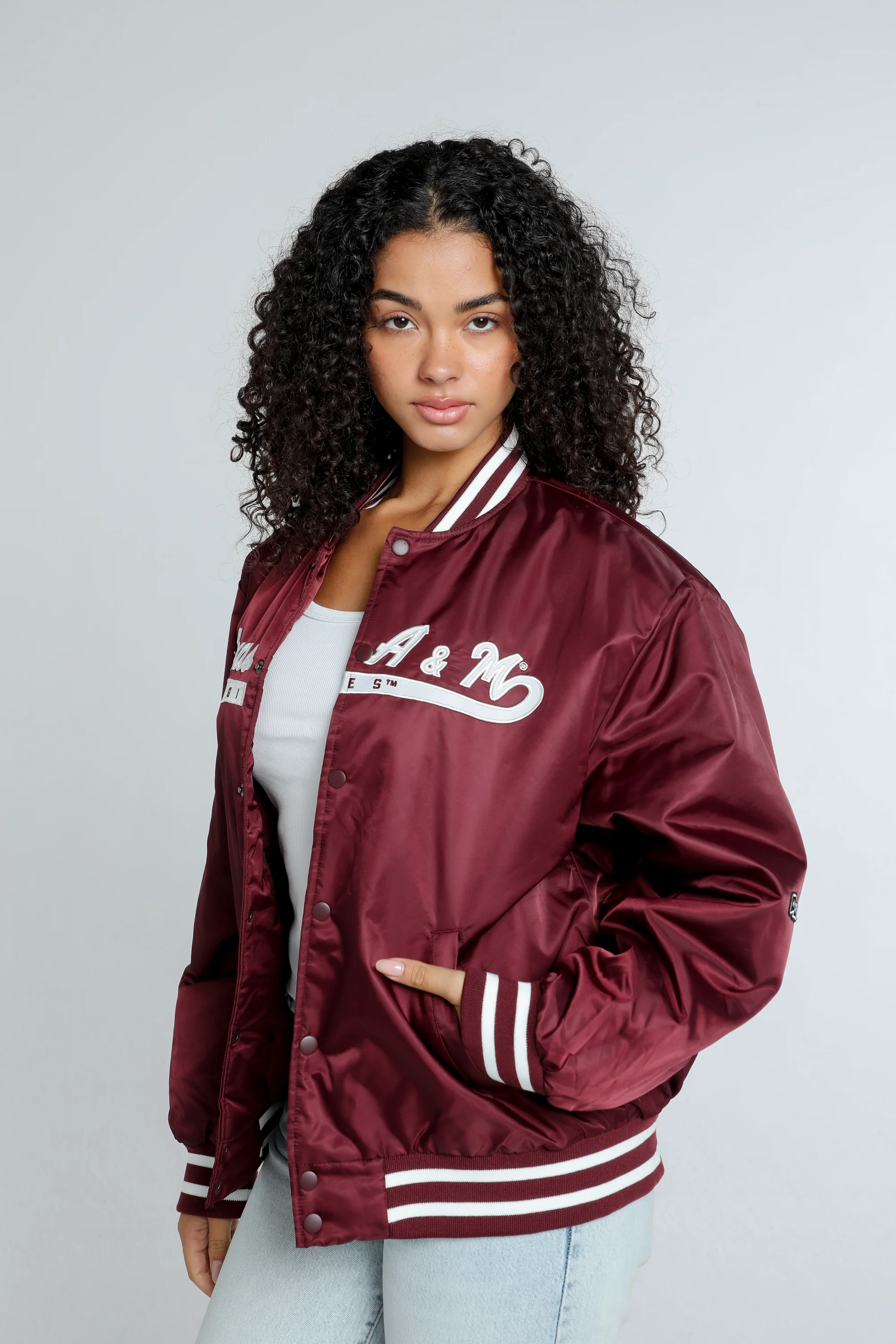 Texas A&M A-Game Varsity Jacket - Image 3