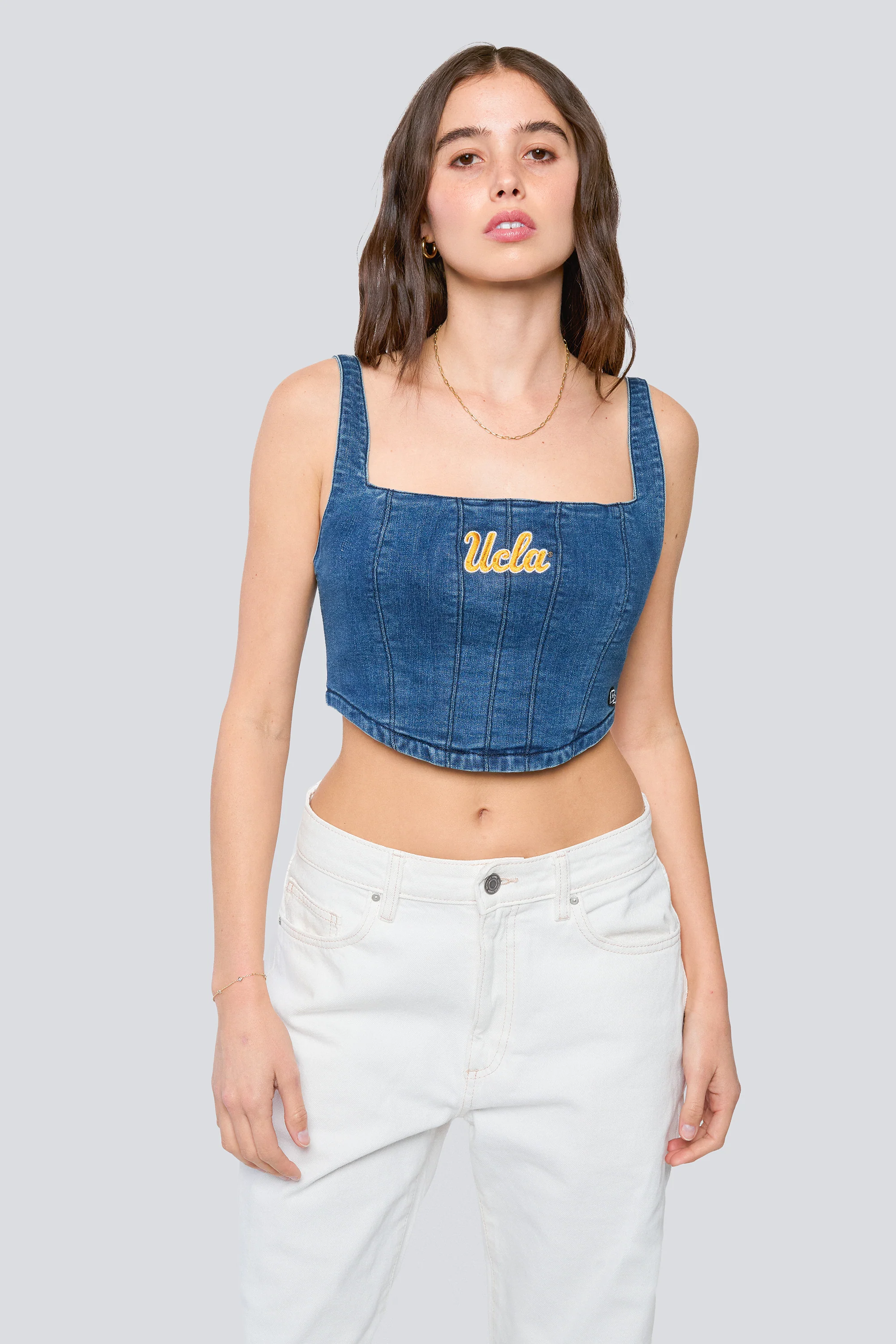 UCLA Denim Corset