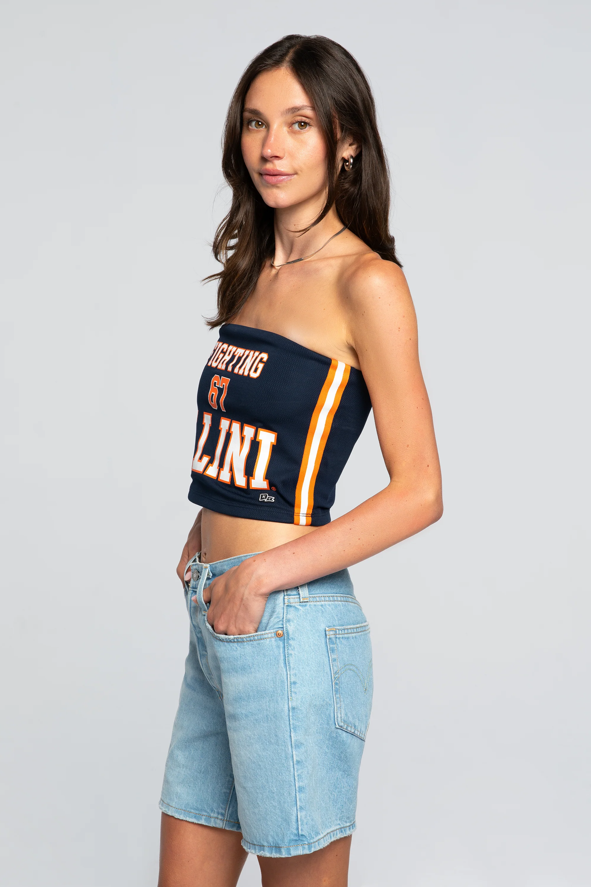 University of Illinois Jersey Tube Top - Image 2