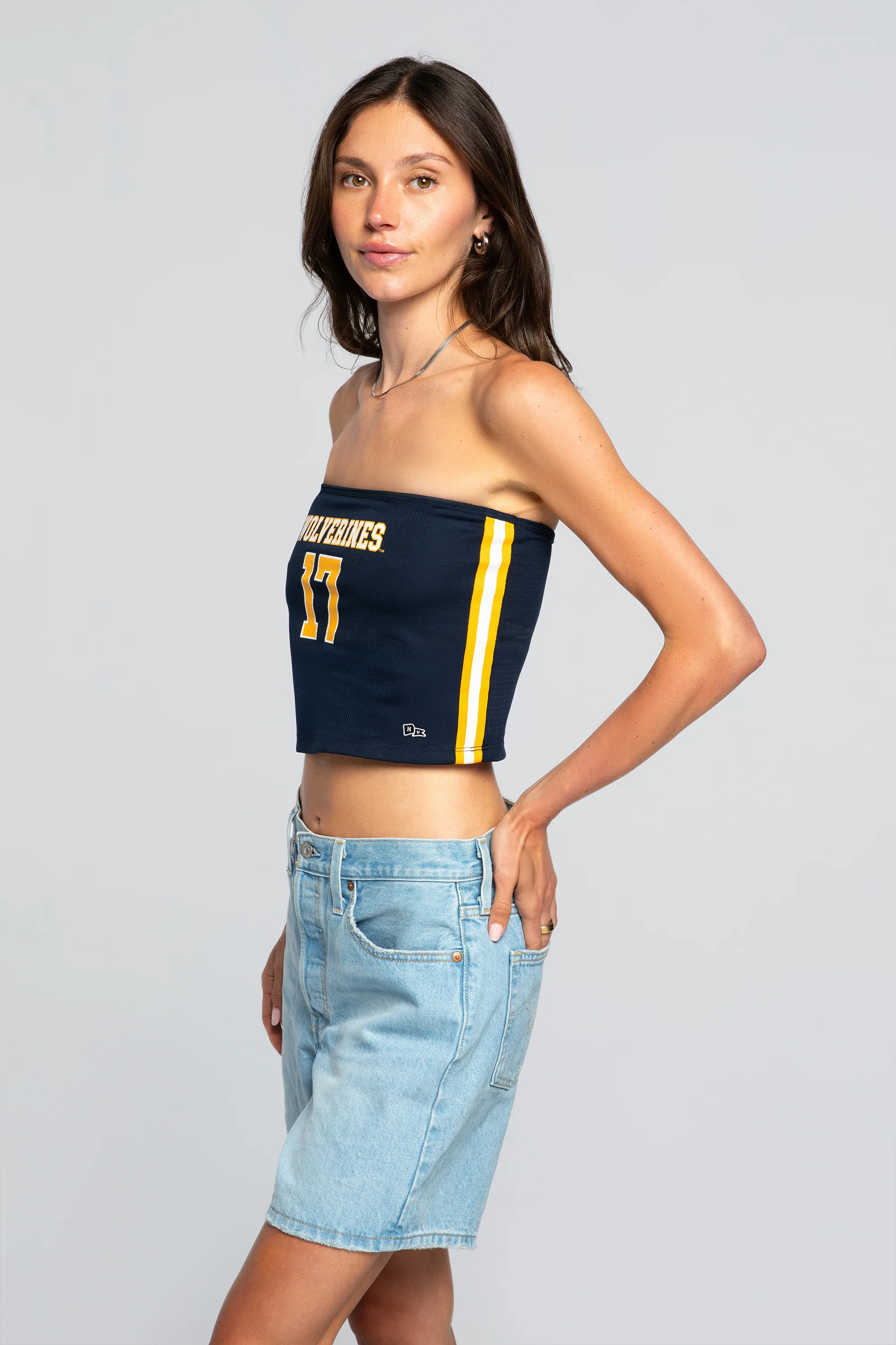 University of Michigan Jersey Tube Top - Image 2