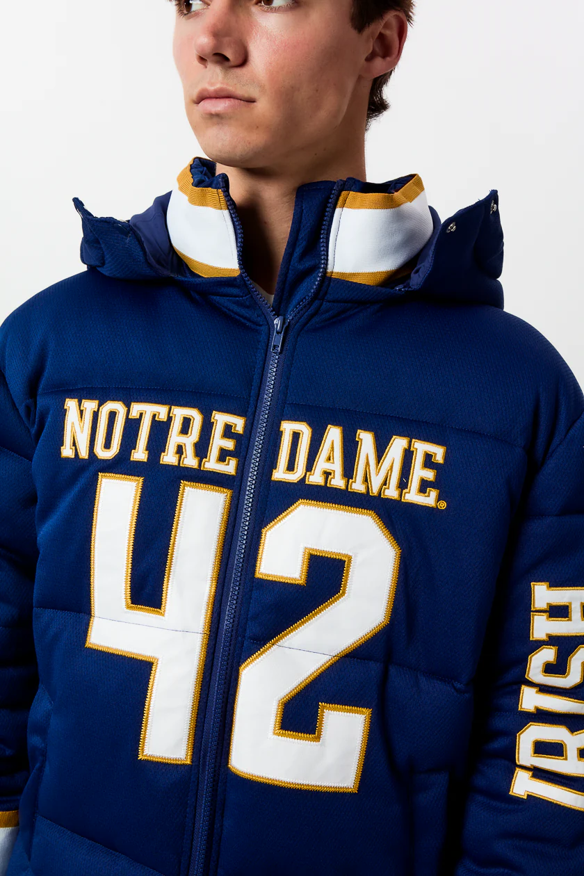Notre Dame Jersey Puffer Jacket - Image 16