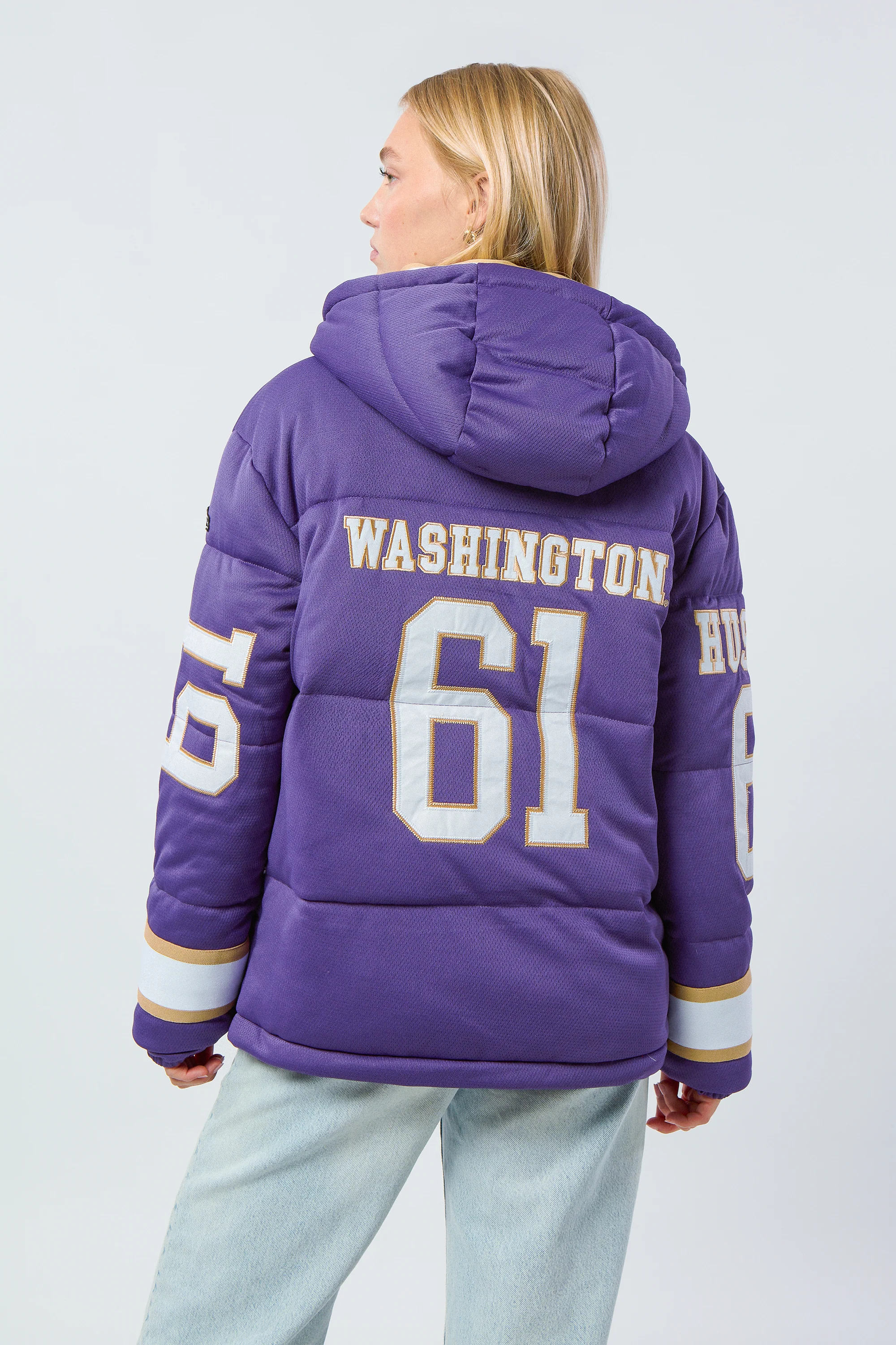 University of Washington Jersey Puffer Jacket - Image 6