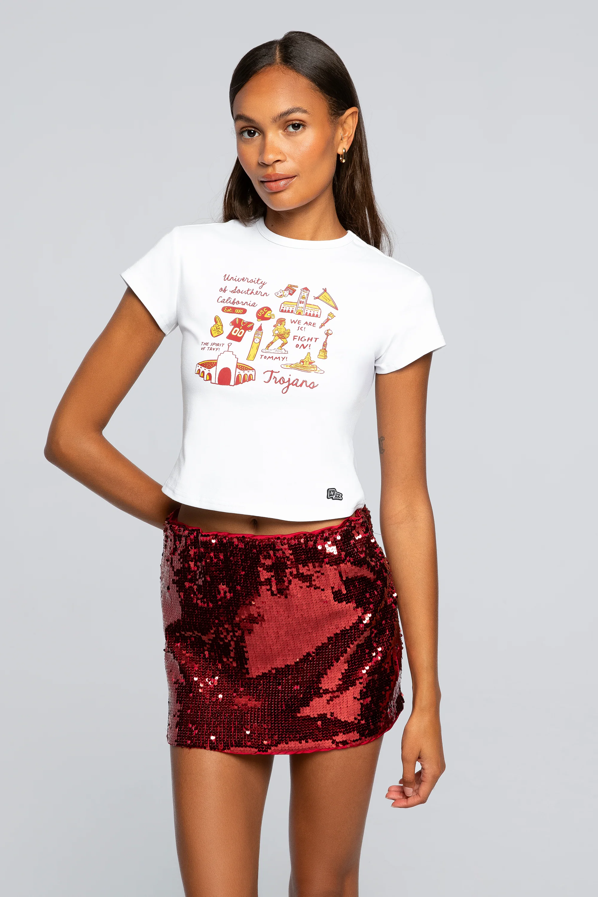 USC Vintage Baby Tee