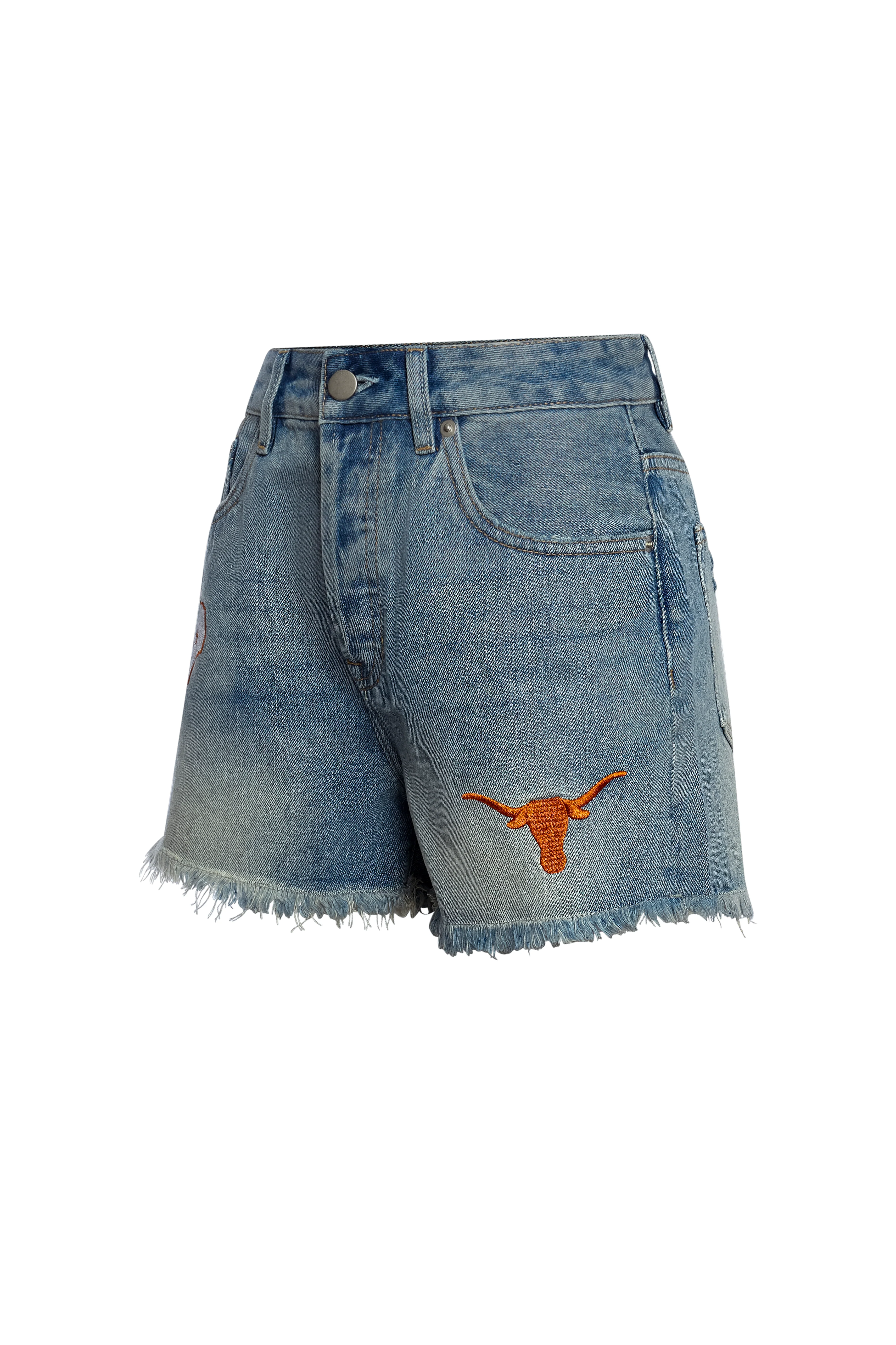 UT Austin Denim Patched Shorts - Image 7