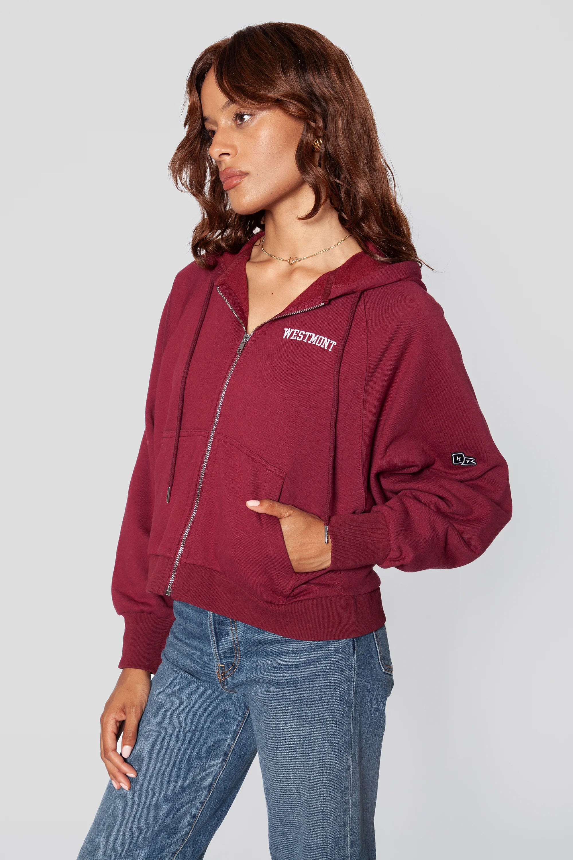 Westmont College Raglan Zip-Up - Image 2
